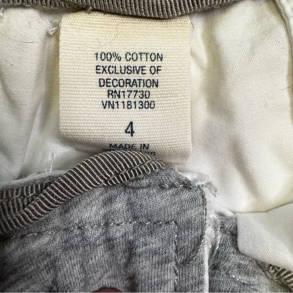 Converse One Star White Shorts Size 4 Tie Detail at the Hem Cuffed Cotton NWOT - Picture 11 of 14